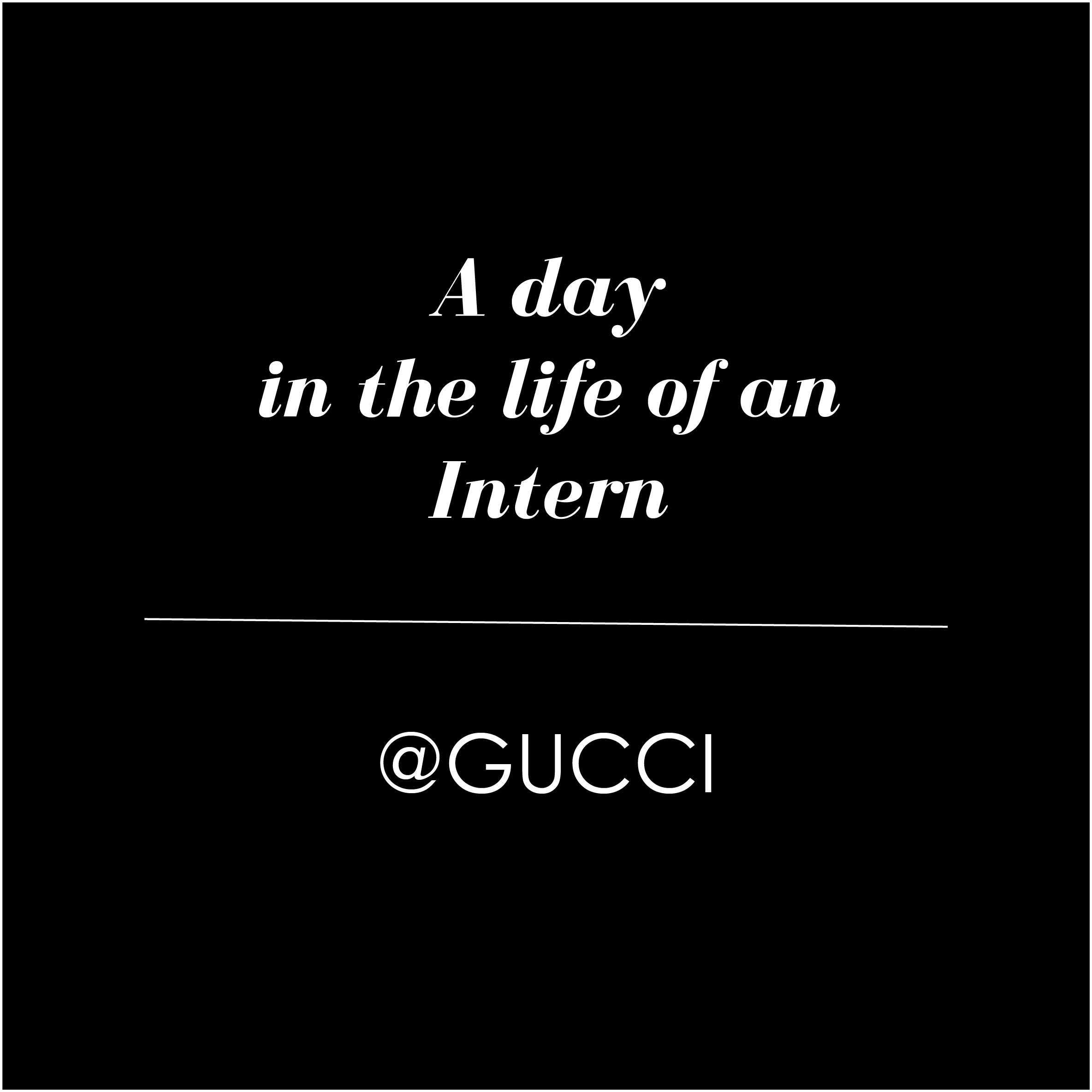 FBI Fashion College A day in the life of an Intern- Gucci