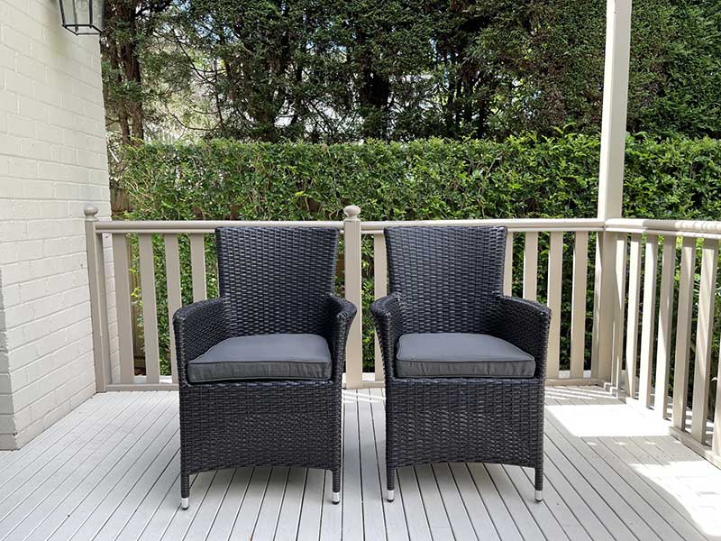Gartemoebe Outdoor Dining Chair - Charcoal Hazelnut