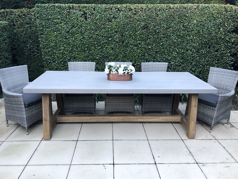 Concrete outdoor tables on sale for sale