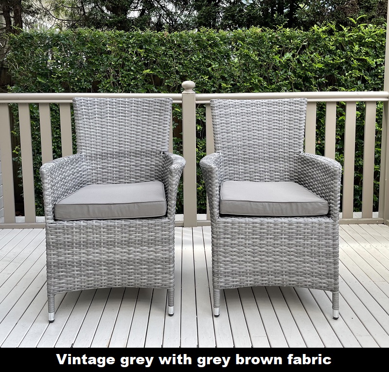 Grey patio online chairs